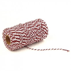 Red and White Twine, Cotton...